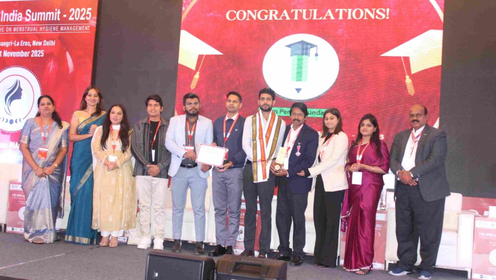 Green Pencil Foundation Honoured with Best MHM Practices Award at the 5th MHM India Summit 2025