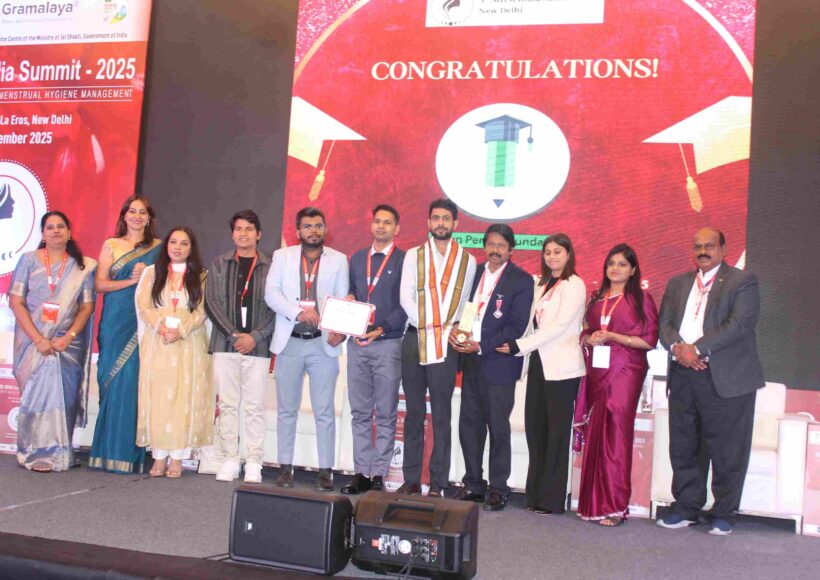 Green Pencil Foundation Honoured with Best MHM Practices Award at the 5th MHM India Summit 2025