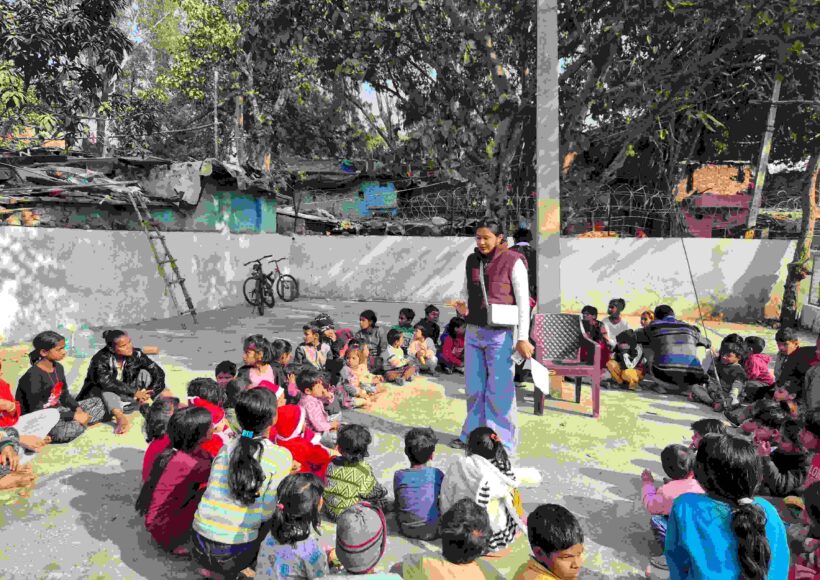 Christmas is a time of compassion, sharing, and togetherness and this year, the Green Pencil Foundation embraced these values by celebrating the festival with children from our Slum to School initiative at Mansarovar Park, Delhi.