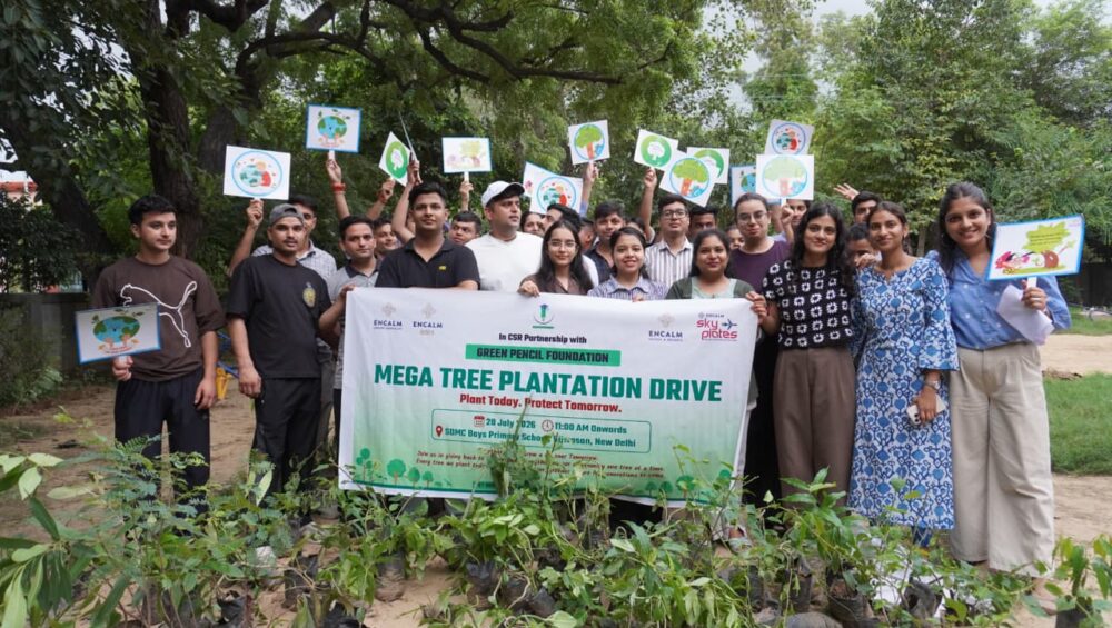 Green Pencil Foundation and Encalm Hospitality Plant 170 Native Trees in Delhi Through CSR Partnership