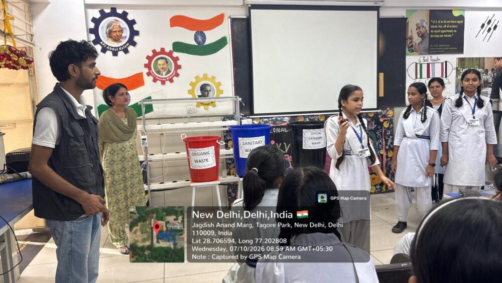 Green Pencil Foundation Conducts Workshop on Vehicular Emissions and Solid Waste Management at Government Girls Senior Secondary School, Dhakka, Delhi